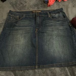 Faded Denim Skirt